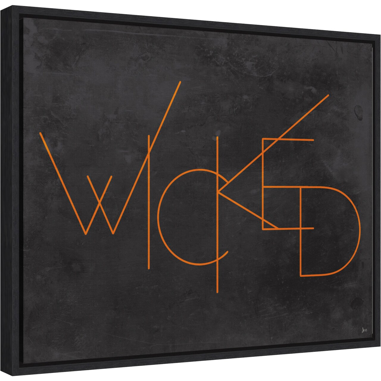 Haunted III Wicked by Jess Aiken 20-in. W x 16-in. H. Canvas Wall Art Print Framed in Black